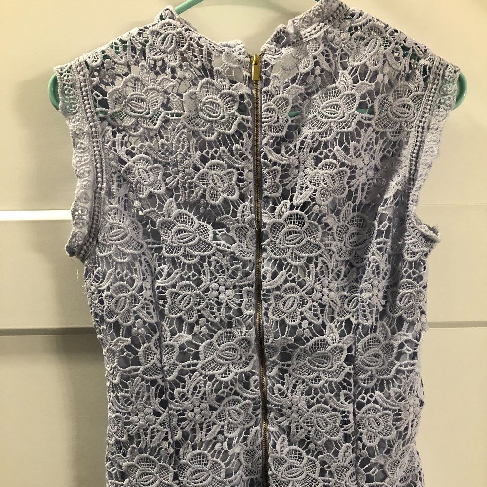 Blue lace shirt